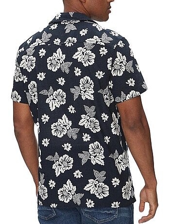 Camisa de Homem Tommy Hilfiger AOP com Padrão Marinho