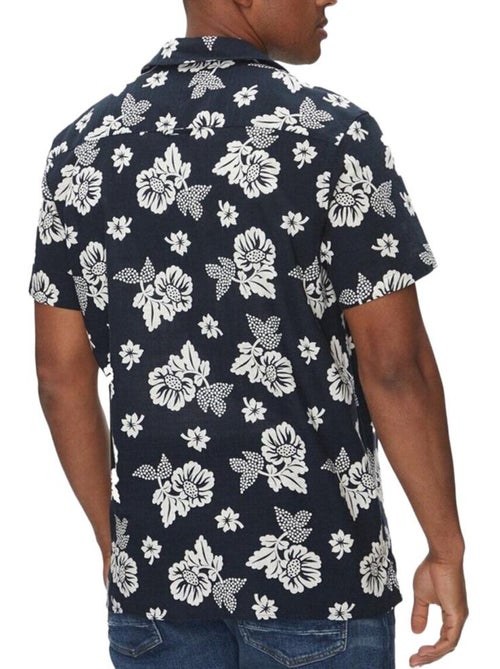 Camisa de Homem Tommy Hilfiger AOP com Padrão Marinho - Kiabi