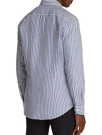 Camisa de homem tommy hilfiger bengal azul/branca