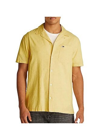 Camisa Homem Tommy Hilfiger Linho Camp-aruba Cru
