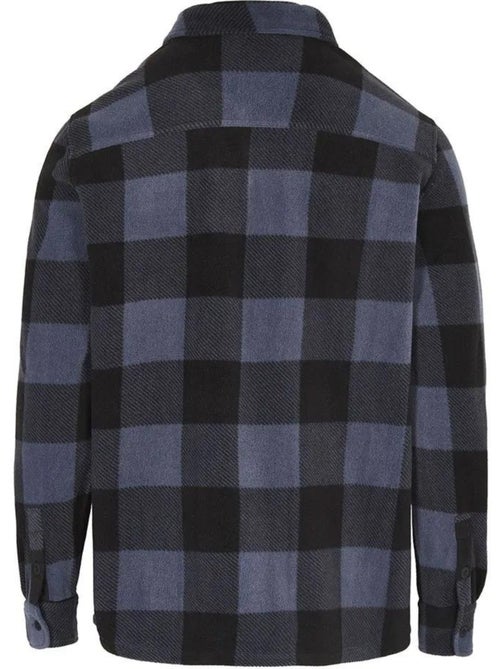 Camisa de lã o'neill superfleece para homem - preto/azul marinho - Kiabi