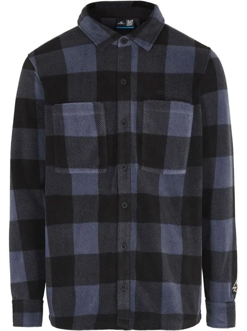 Camisa de Lã O'Neill Superfleece para Homem - Preto/Azul Marinho Preto - Kiabi