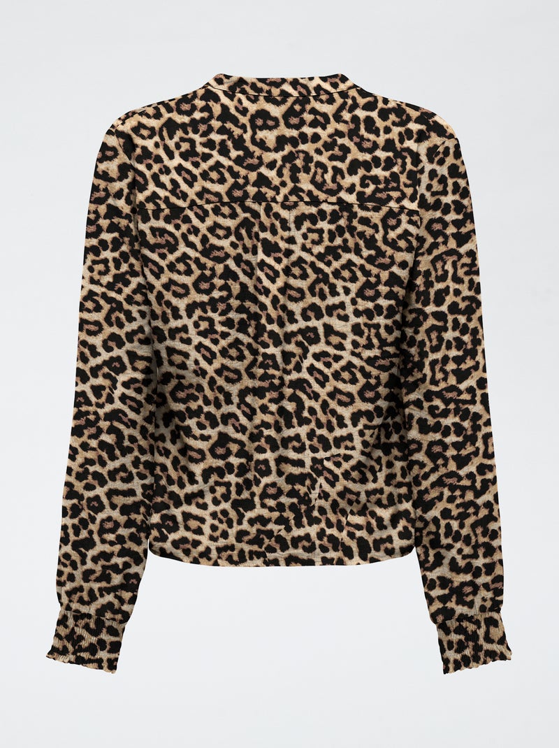 Camisa de leopardo 'JDY' Castanho - Kiabi