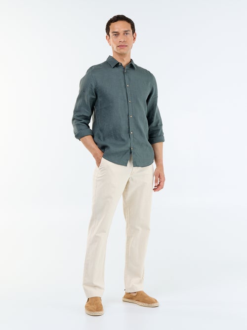 Camisa de linho - Kiabi