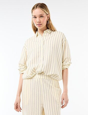 Camisa de linho misto
