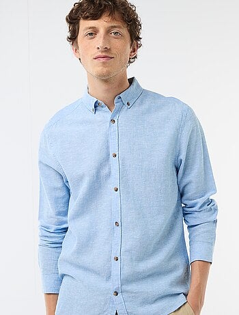 Camisa de linho misto