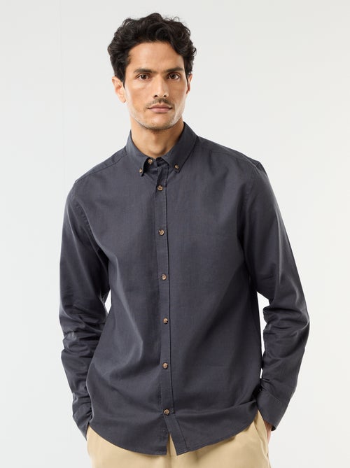 Camisa de linho misto - Kiabi Camisa de linho misto - Kiabi