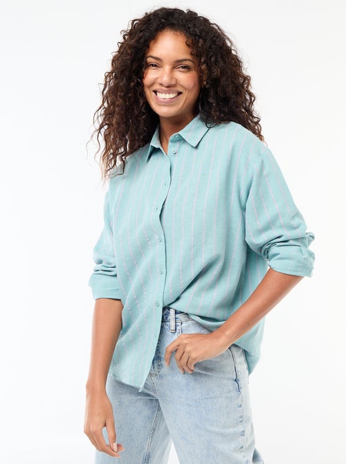 Camisa de linho misto - Kiabi