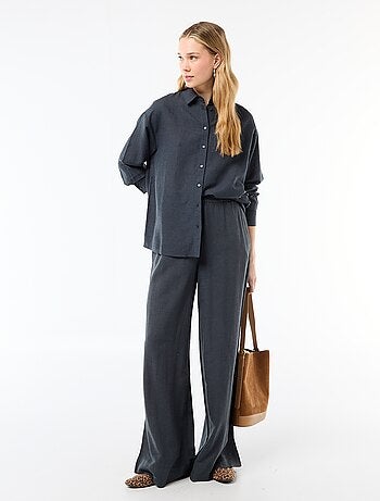 Camisa de linho misto