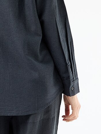 Camisa de linho misto