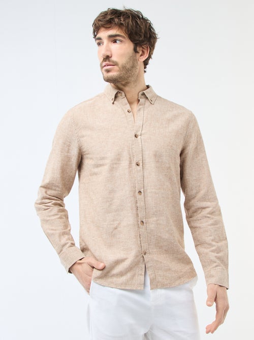 Camisa de linho misto - Kiabi