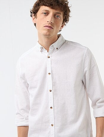Camisa de linho misto