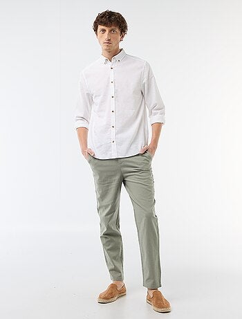 Camisa de linho misto