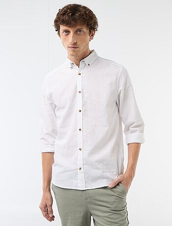 Camisa de linho misto
