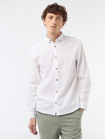 Camisa de linho misto
