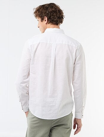 Camisa de linho misto