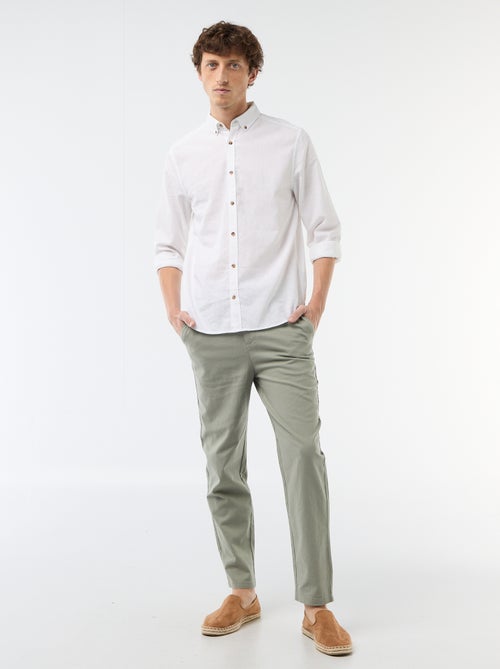 Camisa de linho misto - Kiabi