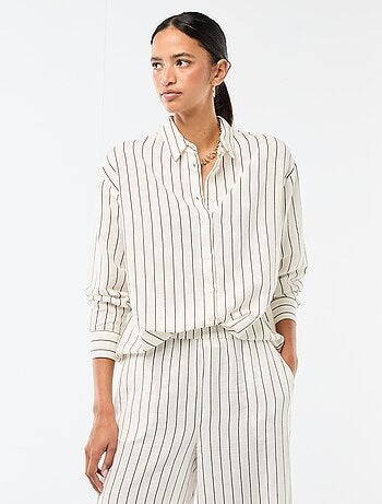 Camisa de linho misto