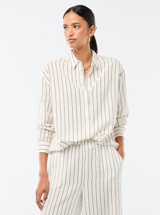 Camisa de linho misto