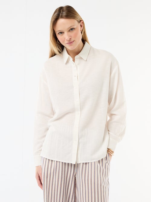 Camisa de linho misto - Kiabi