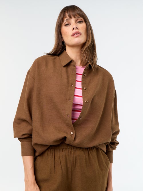 Camisa de linho misto - Kiabi