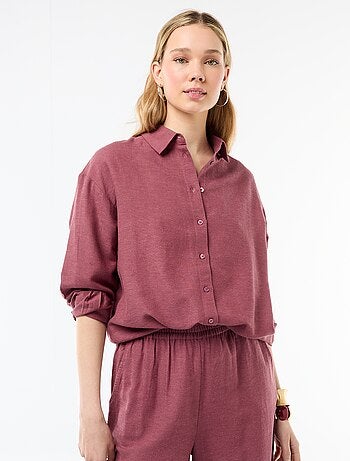 Camisa de linho misto