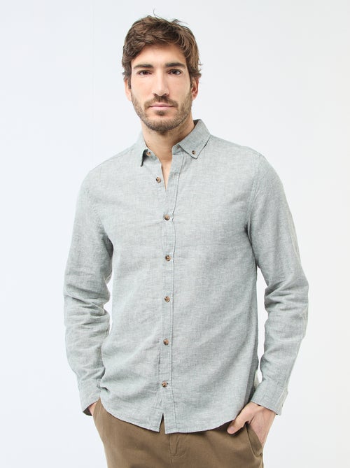 Camisa de linho misto - Kiabi