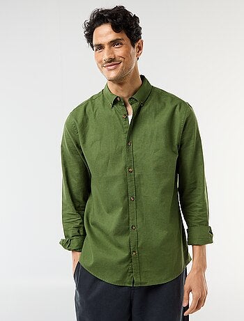 Camisa de linho misto
