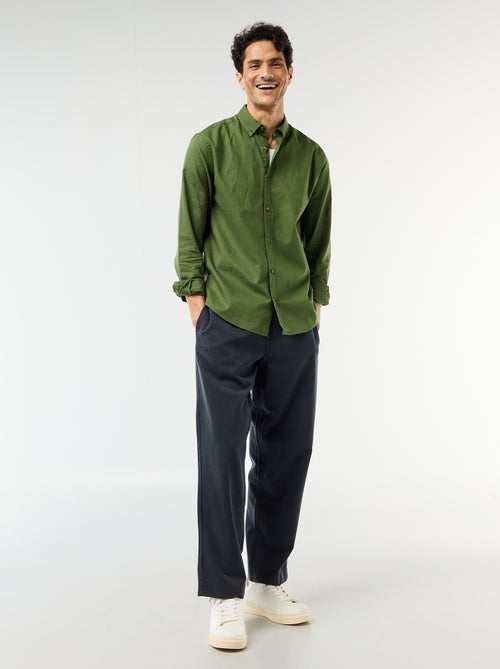 Camisa de linho misto - Kiabi Camisa de linho misto - Kiabi