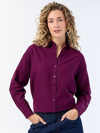 Camisa de linho misto