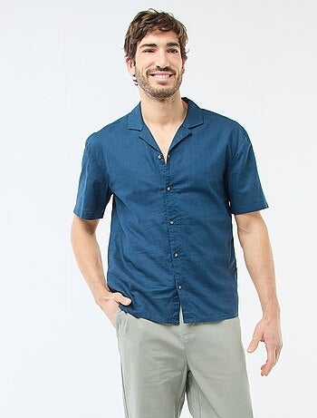 Camisa de linho misturado