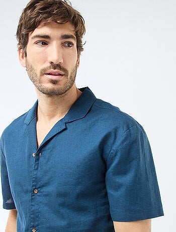 Camisa de linho misturado