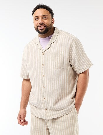 Camisa de linho misturado