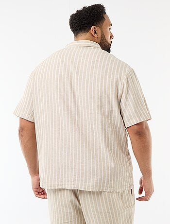 Camisa de linho misturado