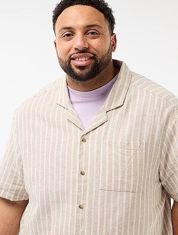 Camisa de linho misturado