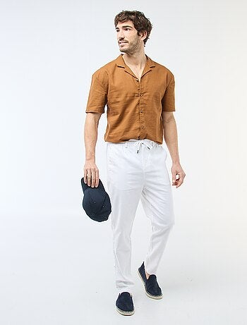 Camisa de linho misturado