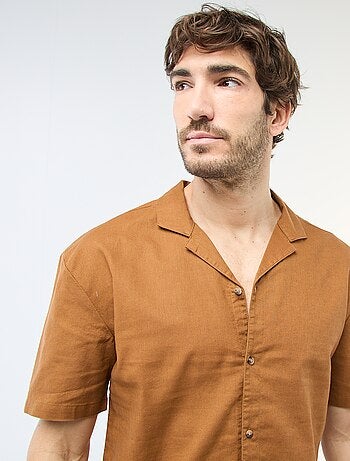 Camisa de linho misturado