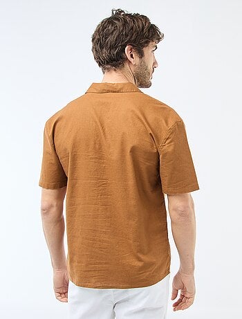 Camisa de linho misturado
