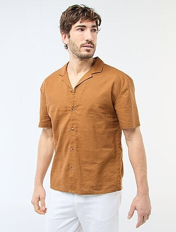 Camisa de linho misturado