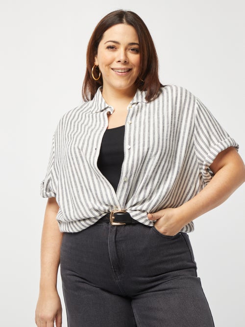 Camisa de linho misturado - Kiabi