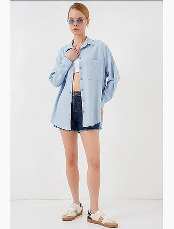 Camisa de linho oversize bdart