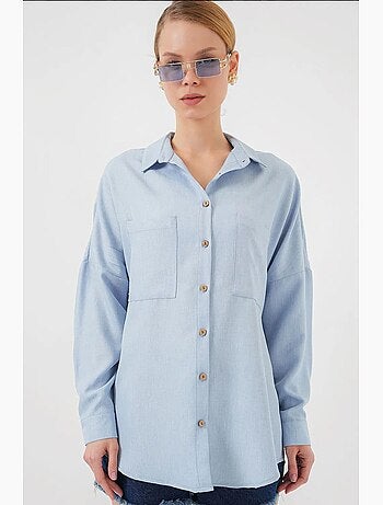 Camisa de linho oversize bdart