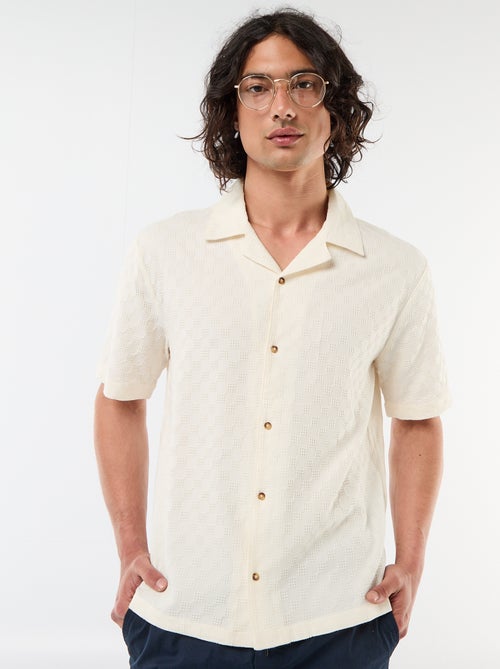 Camisa de malha fantasia de manga curta - Kiabi