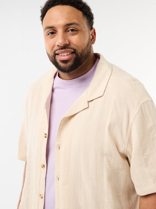 Camisa de malha fantasia de manga curta - Kiabi