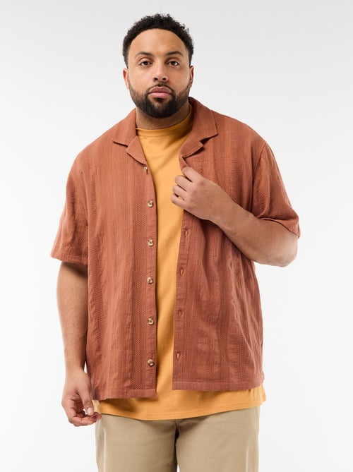 Camisa de malha fantasia de manga curta - Kiabi