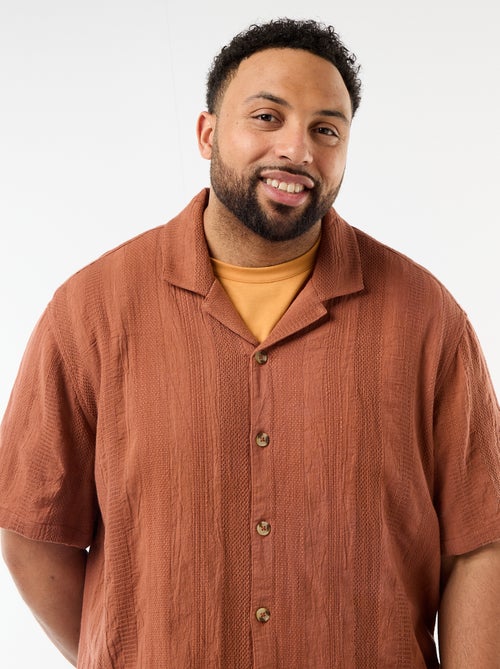 Camisa de malha fantasia de manga curta - Kiabi