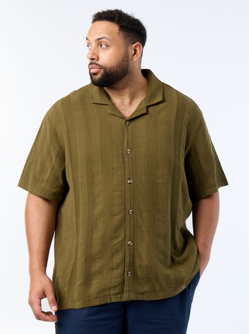 Camisa de malha fantasia de manga curta - Kiabi