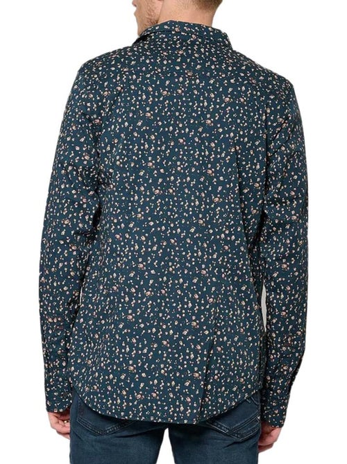 Camisa de Manga Comprida Azul-Marinho para Homem Kaporal KEVYH - Kiabi Camisa de Manga Comprida Azul-Marinho para Homem Kaporal KEVYH - Kiabi