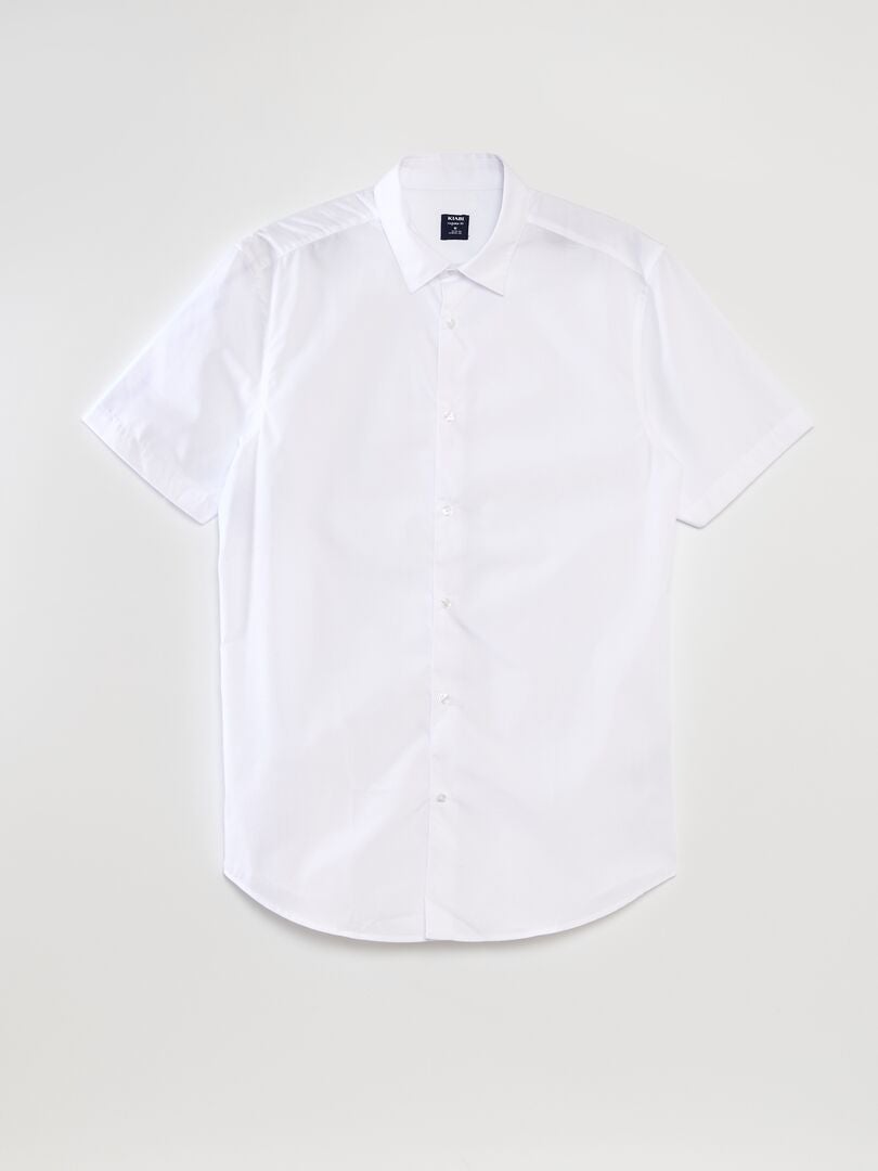 Camisa de manga comprida branca Branco - Kiabi