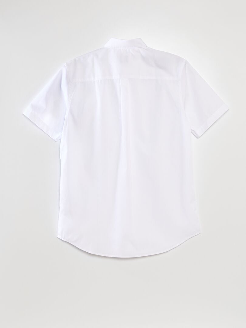 Camisa de manga comprida branca Branco - Kiabi